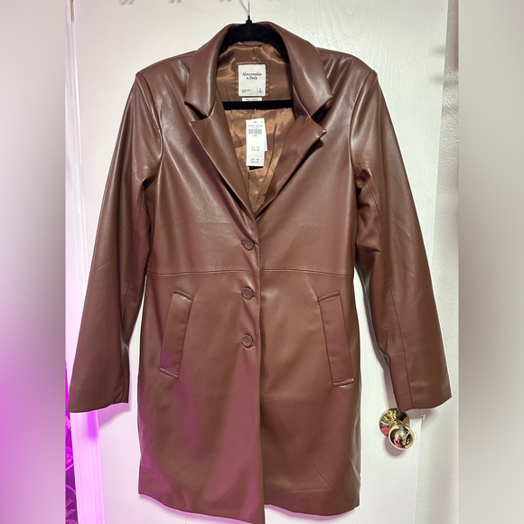 Abercrombie and Fitch vegan Long-Length Coat - Picture 1 of 3